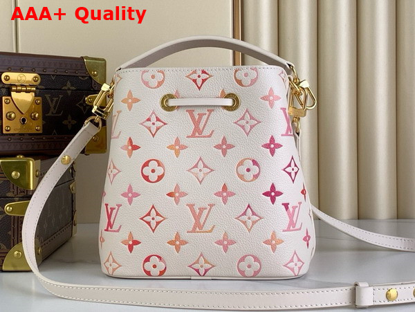 Louis Vuitton Neonoe BB Bucket Bag in Sunrise Aquarelle Monogram Empreinte Leather M24649 Replica