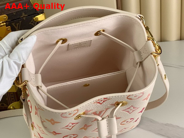 Louis Vuitton Neonoe BB Bucket Bag in Sunrise Aquarelle Monogram Empreinte Leather M24649 Replica