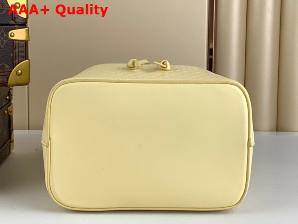Louis Vuitton Neonoe BB Bucket Bag in Yellow Calfskin Leather Embossed with the Nano Monogram Pattern M22599 Replica