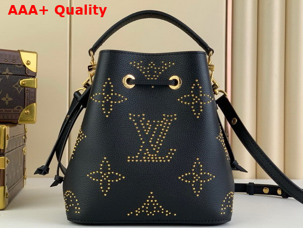 Louis Vuitton Neonoe BB Bucket in Black Monogram Empreinte Grained Cowhide Leather with Studs M46734 Replica