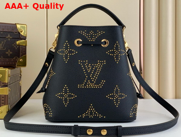 Louis Vuitton Neonoe BB Bucket in Black Monogram Empreinte Grained Cowhide Leather with Studs M46734 Replica