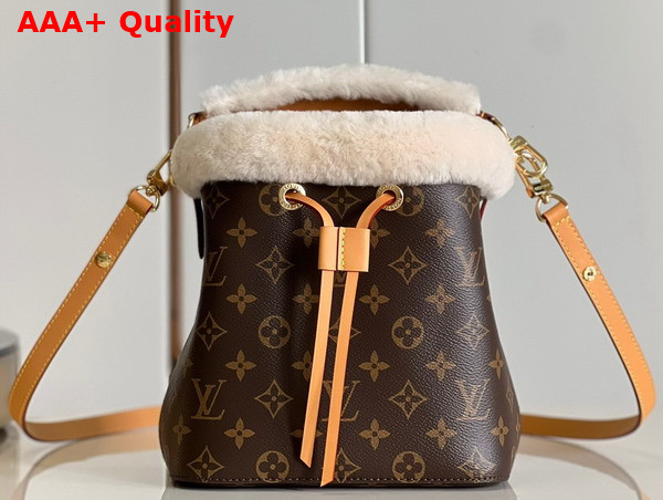Louis Vuitton Neonoe BB Monogram Coated Canvas and Shearling M46319 Replica