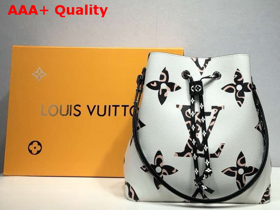 Louis Vuitton Neonoe Bucket Bag White Printed Monogram Canvas Replica