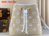 Louis Vuitton Neonoe MM Bucket Bag in Beige Lotus Canvas M22852 Replica