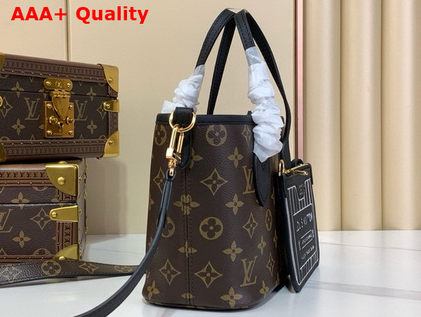 Louis Vuitton Neverfull Bandouliere Inside Out BB Black Cowhide Leather M12099 Replica