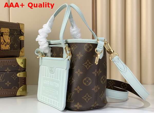 Louis Vuitton Neverfull Bandouliere Inside Out BB Monogram Celadon M28236 Replica