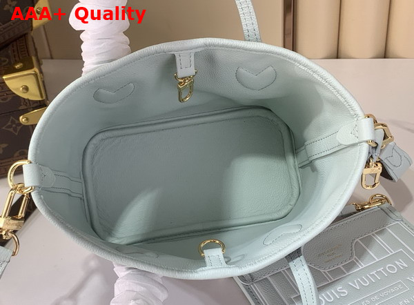 Louis Vuitton Neverfull Bandouliere Inside Out BB Monogram Celadon M28236 Replica