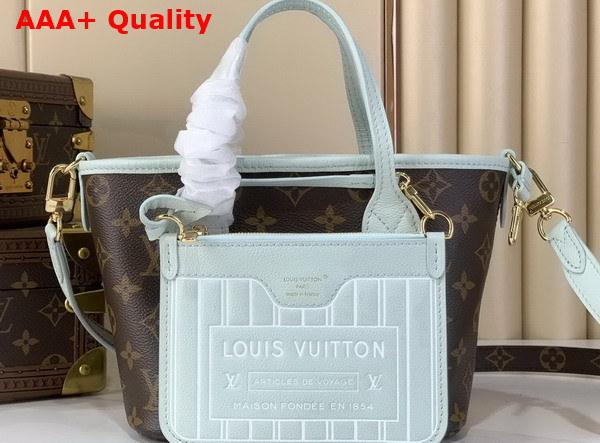Louis Vuitton Neverfull Bandouliere Inside Out BB Monogram Celadon M28236 Replica