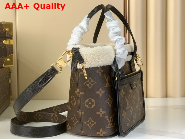 Louis Vuitton Neverfull Bandouliere Inside Out BB Monogram Shearling M26315 Replica