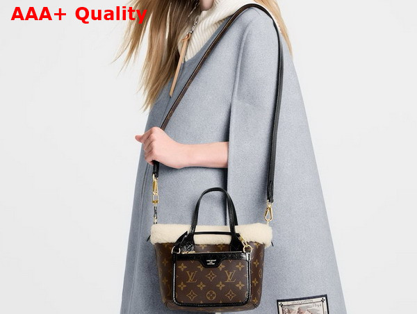 Louis Vuitton Neverfull Bandouliere Inside Out BB Monogram Shearling M26315 Replica