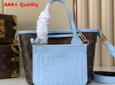 Louis Vuitton Neverfull Bandouliere Inside Out BB Monogram Sky Blue M28336 Replica