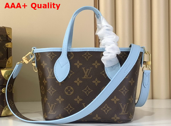 Louis Vuitton Neverfull Bandouliere Inside Out BB Monogram Sky Blue M28336 Replica