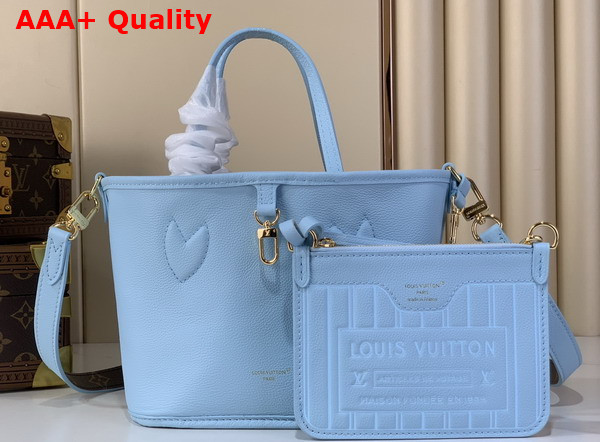 Louis Vuitton Neverfull Bandouliere Inside Out BB Monogram Sky Blue M28336 Replica