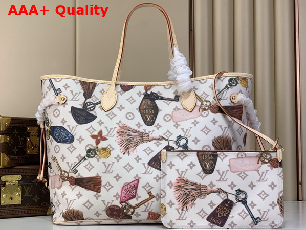 Louis Vuitton Neverfull GM Getaway Linen and Coated Canvas Vibrant Transversal Print M29449 Replica