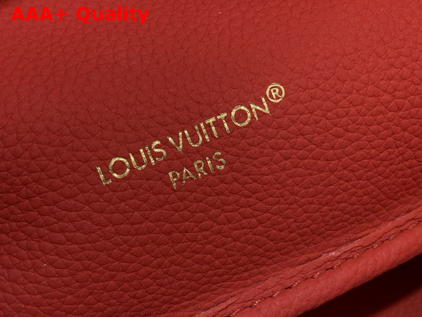 Louis Vuitton Neverfull Inside Out BB Monogram Sari Red Grained Cowhide Leather and Coated Canvas M28318 Replica