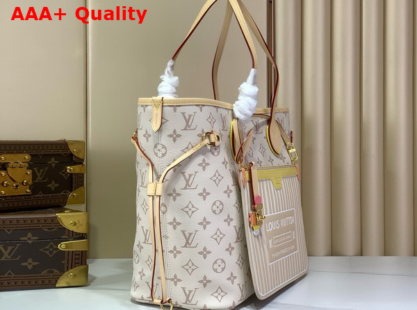 Louis Vuitton Neverfull Inside Out MM Monogram Dune Coated Canvas LV Crafty Collection M2A095 Replica