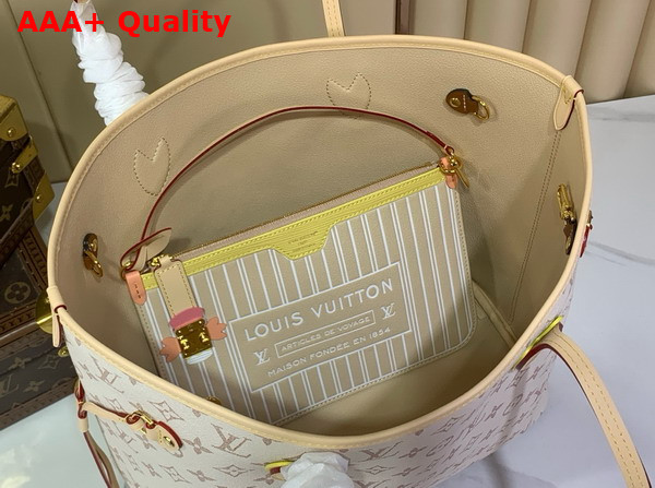 Louis Vuitton Neverfull Inside Out MM Monogram Dune Coated Canvas LV Crafty Collection M2A095 Replica