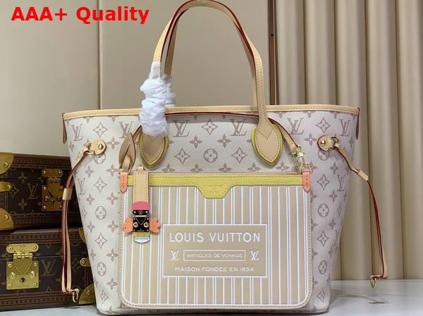 Louis Vuitton Neverfull Inside Out MM Monogram Dune Coated Canvas LV Crafty Collection M2A095 Replica