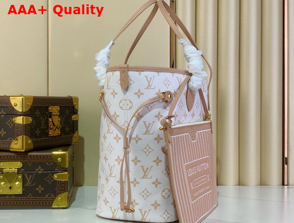 Louis Vuitton Neverfull Inside Out MM Monogram Dune Hazelnut Coated Canvas M25665 Replica