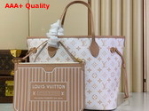Louis Vuitton Neverfull Inside Out MM Monogram Dune Hazelnut Coated Canvas M25665 Replica