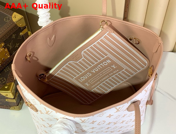 Louis Vuitton Neverfull Inside Out MM Monogram Dune Hazelnut Coated Canvas M25665 Replica