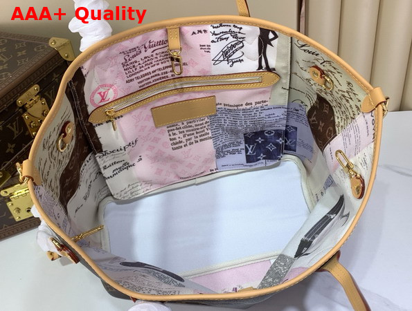 Louis Vuitton Neverfull Inside Out MM in Monogram Canvas with a Patchwork Inspired Finish M28376 Replica