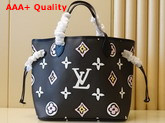 Louis Vuitton Neverfull MM Black Autres Toiles Monogram M45818 Replica