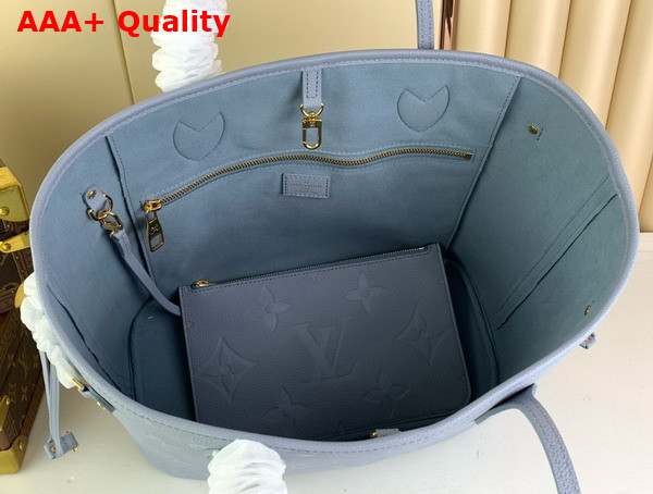 Louis Vuitton Neverfull MM Blue Hour Monogram Empreinte Leather M46482 Replica