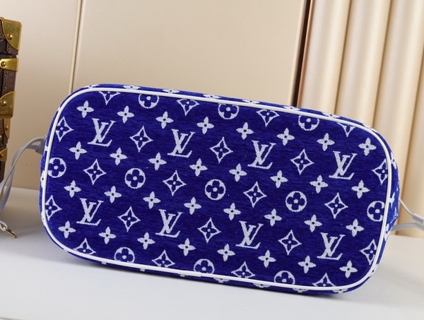 Louis Vuitton Neverfull MM Blue Monogram Jacquard Velvet M46220 Replica