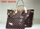 Louis Vuitton Neverfull MM Brown and Orange Transformed Monogram Canvas M44441 Replica