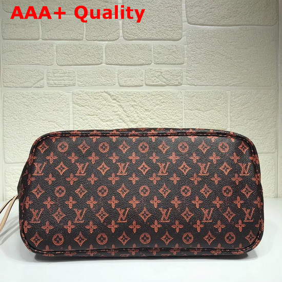 Louis Vuitton Neverfull MM Brown and Orange Transformed Monogram Canvas M44441 Replica