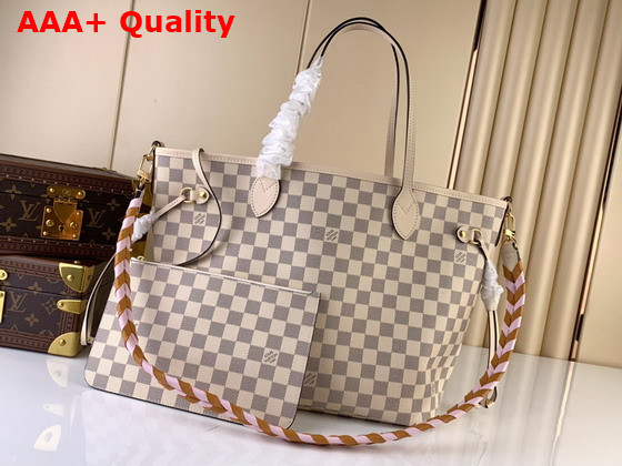 Louis Vuitton Neverfull MM Damier Azur Canvas N45295 Replica
