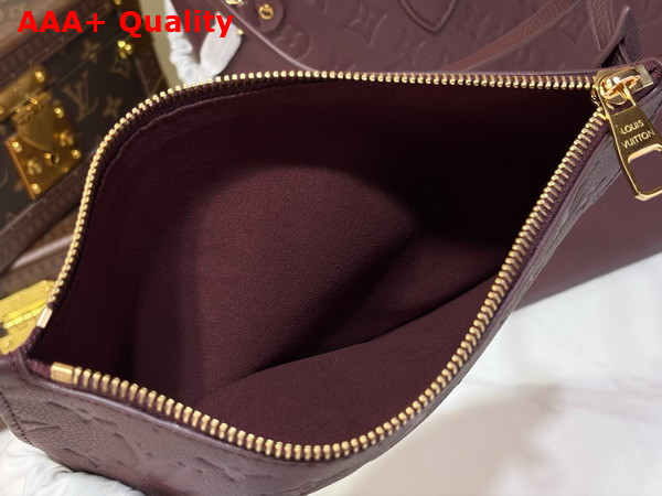 Louis Vuitton Neverfull MM Grenat Monogram Empreinte Leather M2A398 Replica