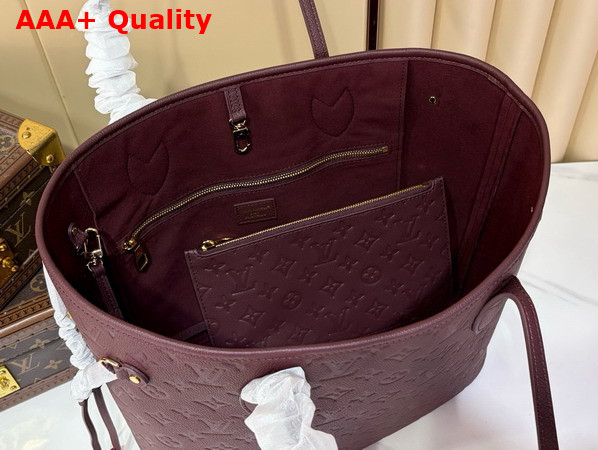 Louis Vuitton Neverfull MM Grenat Monogram Empreinte Leather M2A398 Replica