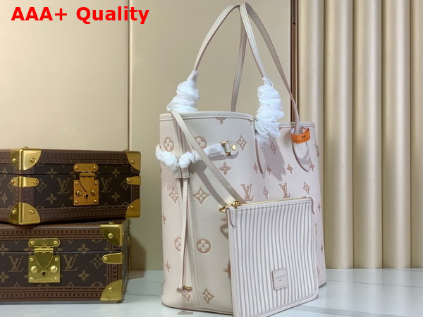 Louis Vuitton Neverfull MM Handbag Eden Debossed Grained Cowhide Leather M14285 Replica