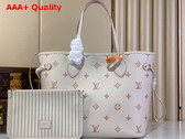 Louis Vuitton Neverfull MM Handbag Eden Debossed Grained Cowhide Leather M14285 Replica