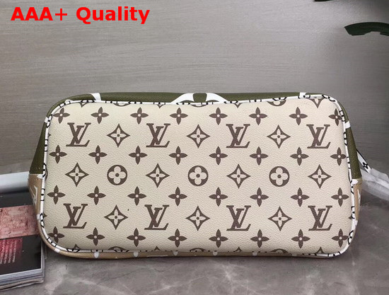 Louis Vuitton Neverfull MM Kaki Monogram Coated Canvas M44568 Replica