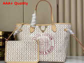 Louis Vuitton Neverfull MM LV Stamp Nude Rose M29483 Replica