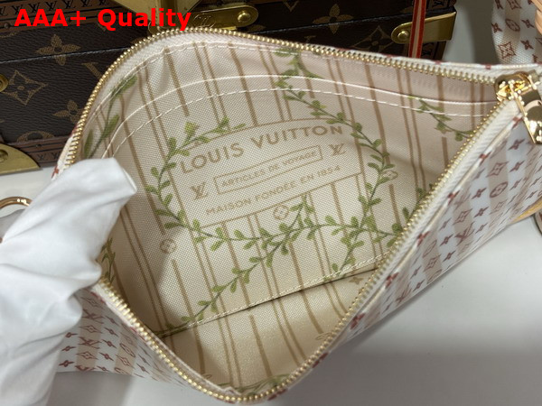 Louis Vuitton Neverfull MM LV Stamp Nude Rose M29483 Replica