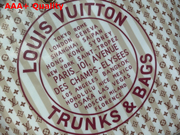 Louis Vuitton Neverfull MM LV Stamp Nude Rose M29483 Replica