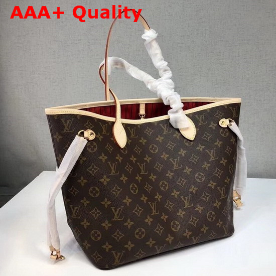 Louis Vuitton Neverfull MM Monogram Cherry Interior Replica