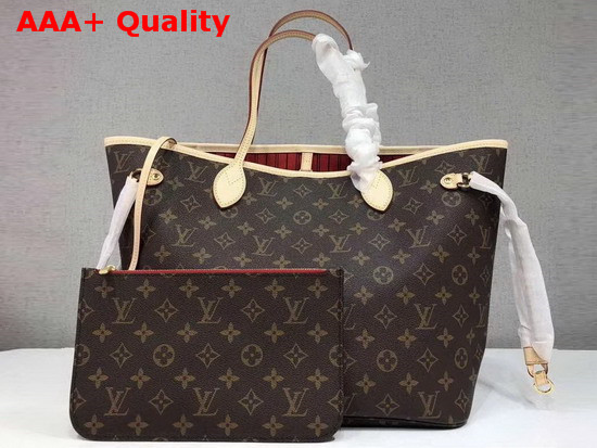 Louis Vuitton Neverfull MM Monogram Cherry Interior Replica