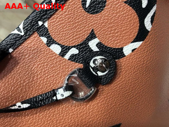 Louis Vuitton Neverfull MM Orange Monogram Print Canvas Replica