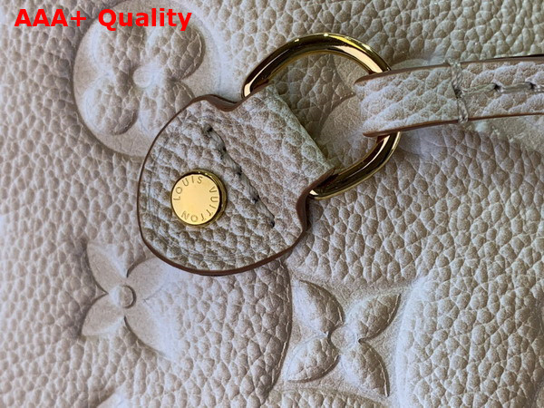 Louis Vuitton Neverfull MM Pale Beige Sprayed and Embossed Grained Cowhide Leather M46231 Replica