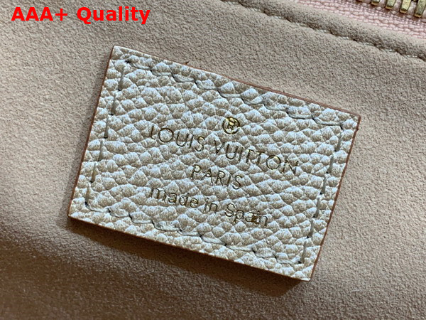 Louis Vuitton Neverfull MM Pale Beige Sprayed and Embossed Grained Cowhide Leather M46231 Replica
