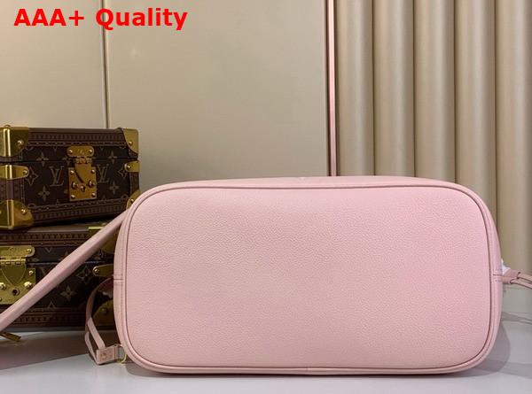 Louis Vuitton Neverfull MM Pink Quartz Monogram Empreinte Leather M14210 Replica