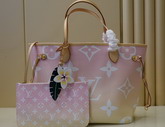 Louis Vuitton Neverfull MM Tote Bag Light Pink Monogram Giant Canvas M45680 Replica