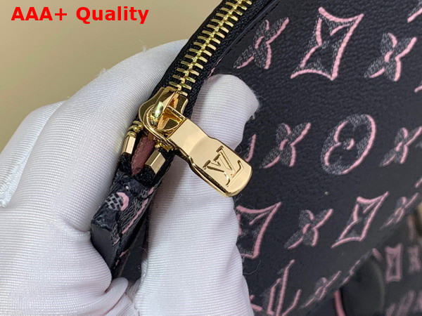 Louis Vuitton Neverfull MM Tote Bag in Black Monogram Coated Canvas M46137 Replica