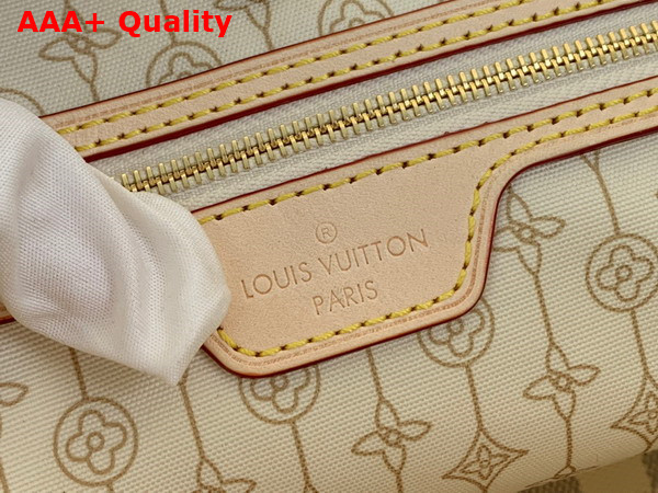 Louis Vuitton Neverfull MM Tote Bag in Damier Azur Coated Canvas with Nautical Print of Ropes and Chains N40471 Replica