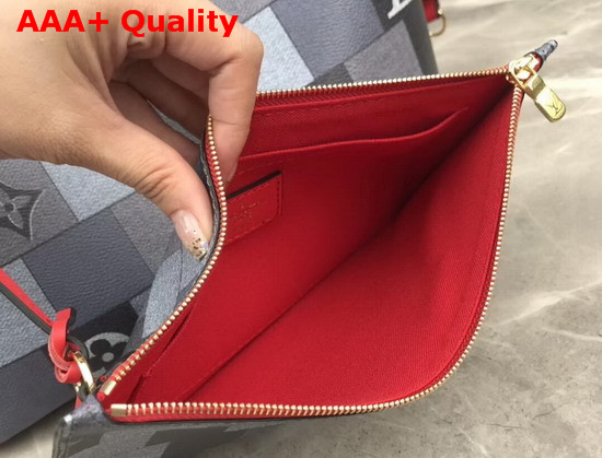 Louis Vuitton Neverfull MM Tote Bag in Maxi Damier Graphite Canvas Replica